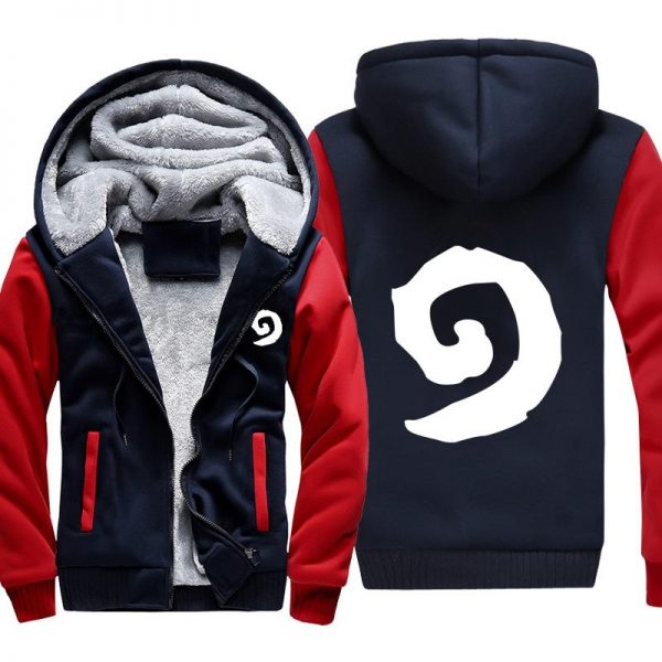 Hearthstone Jackets - Solid Color Hearthstone Logo Icon Super Cool Fleece Jacket