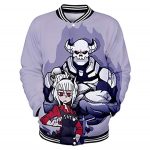 Helltaker Baseball Jacket  - Unisex 3D Button Up Coat