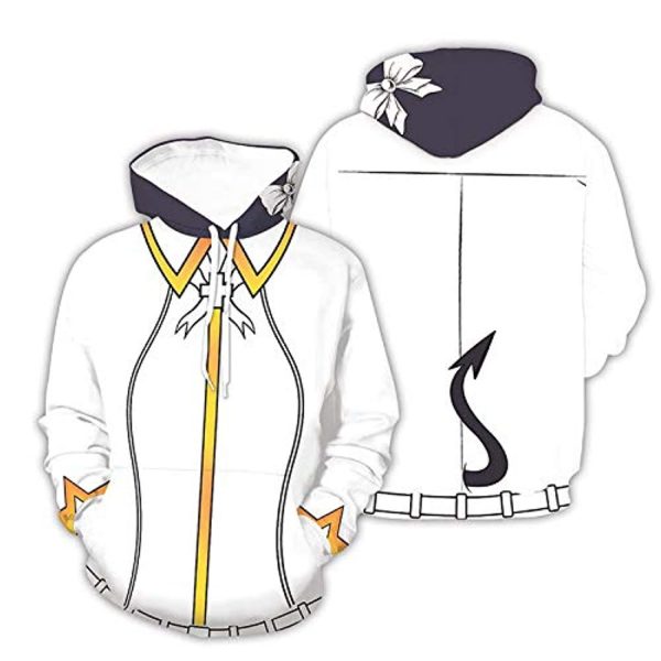 Helltaker Hoodies -Azazel Unisex 3D Pullover Hooded Sweatshirt