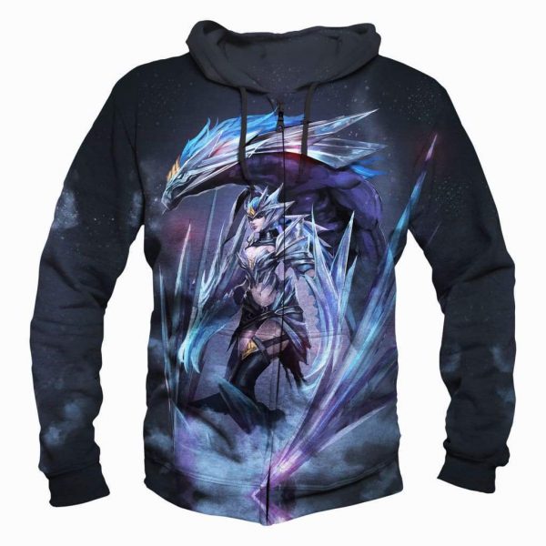 Helltaker Hoodies -Azazel Unisex 3D Pullover Hooded Sweatshirt