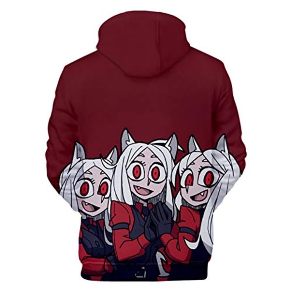 Helltaker Hoodies -Cerberus Unisex 3D Pullover Hooded Sweatshirt