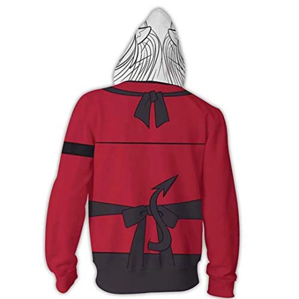 Helltaker Hoodies - Cerberus Unisex 3D Zip Up Hooded Jacket