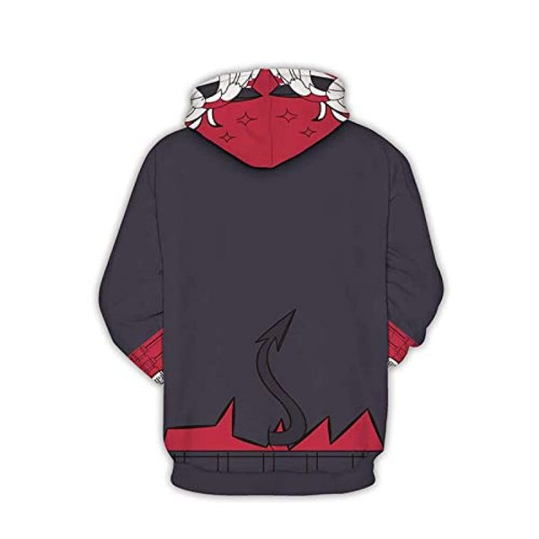 Helltaker Hoodies -Justice Unisex 3D Pullover Hooded Sweatshirt