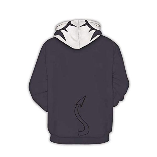 Helltaker Hoodies -Lucifer Unisex 3D Pullover Hooded Sweatshirt