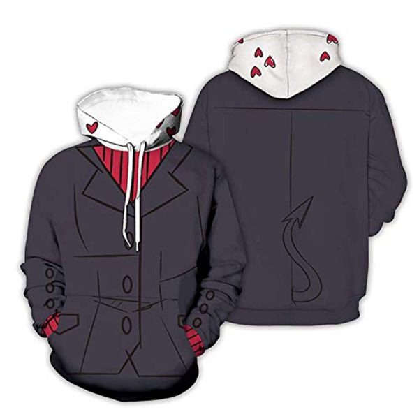 Helltaker Hoodies -Modeus Unisex 3D Pullover Hooded Sweatshirt