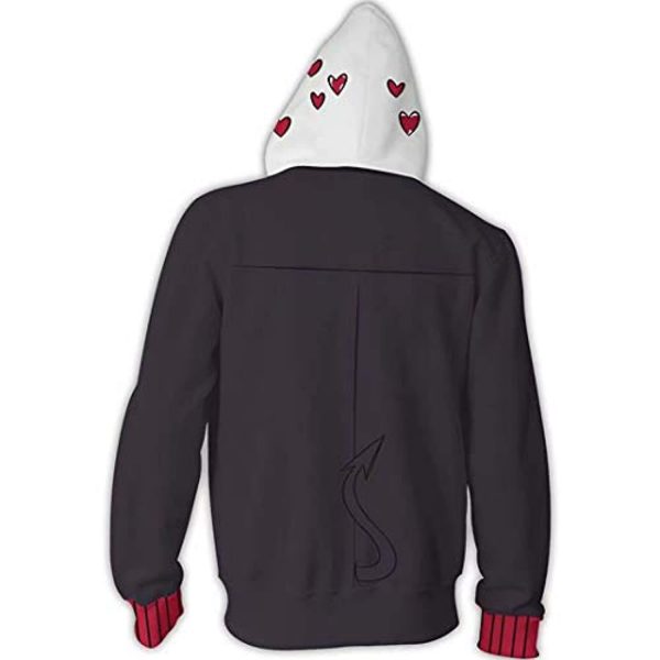 Helltaker Hoodies - Modeus Unisex 3D Zip Up Hooded Jacket