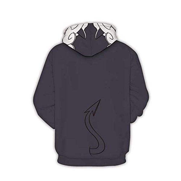 Helltaker Hoodies - Pandemonica Unisex 3D Pullover Hooded Sweatshirt