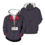 Helltaker Hoodies - Pandemonica Unisex 3D Pullover Hooded Sweatshirt