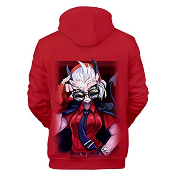 Helltaker Hoodies -Unisex 3D Pullover Hooded Sweatshirt