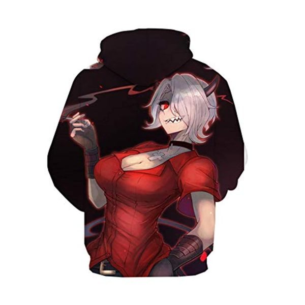 Helltaker Hoodies -Unisex 3D Pullover Hooded Sweatshirt