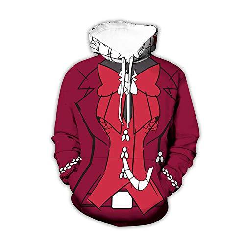 Helltaker Hoodies -Unisex 3D Pullover Hooded Sweatshirt