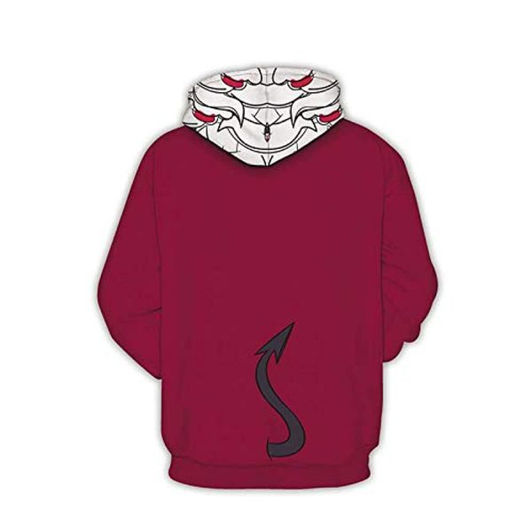 Helltaker Hoodies -Unisex 3D Pullover Hooded Sweatshirt