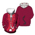 Helltaker Hoodies -Unisex 3D Pullover Hooded Sweatshirt
