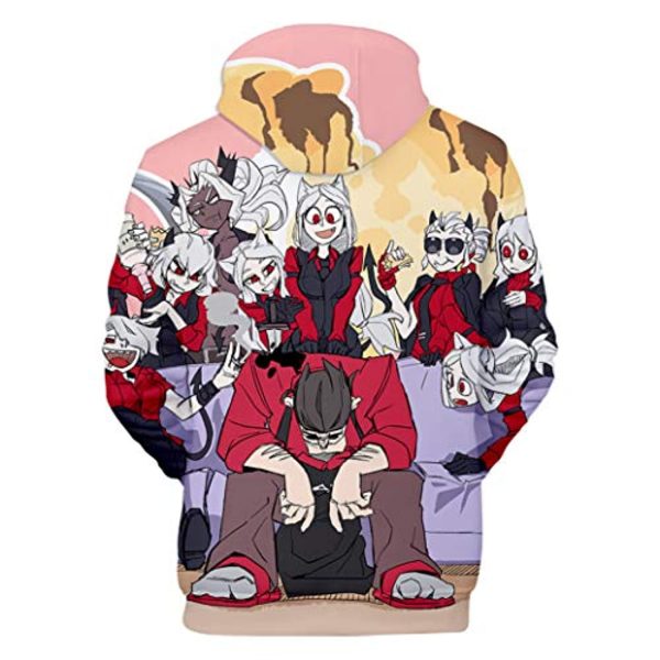 Helltaker Hoodies -Unisex 3D Pullover Hooded Sweatshirt