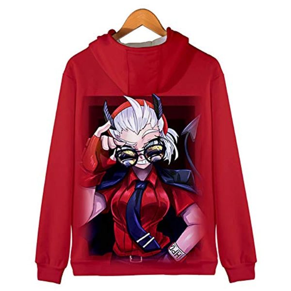 Helltaker Hoodies - Unisex 3D Zip Up Hooded Jacket
