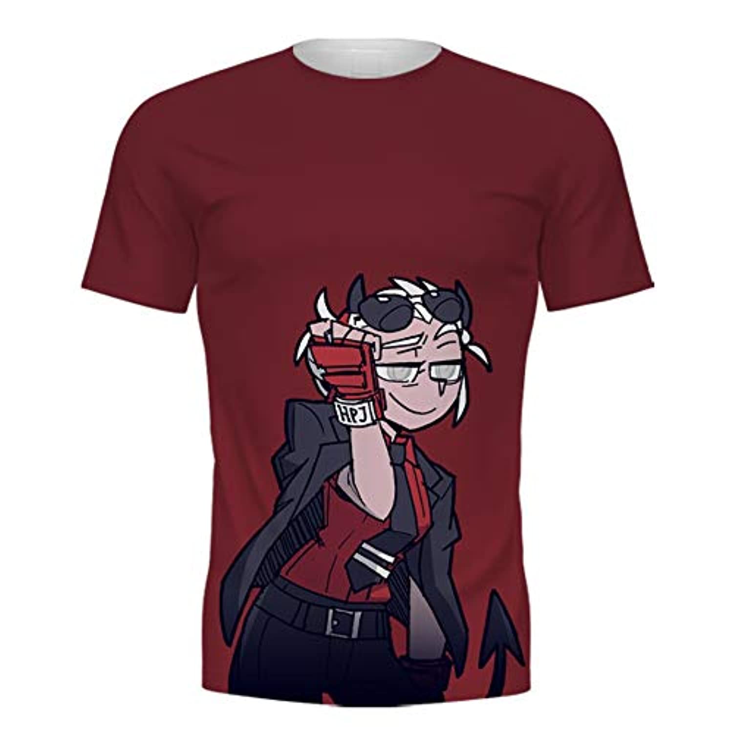 Helltaker Shirt - Justice Short Sleeve Casual Tops T-Shirts for Adult ...