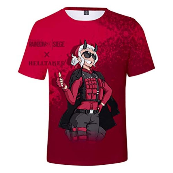 Helltaker Shirt - Short Sleeve Casual Tops T-Shirts for Adult and Kids