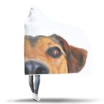 Hi There Dog Hooded Blanket - Cut Dog White Blanket