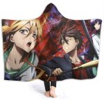 Highschool of the Dead Flannel Blanket - Throw Warm Fleece Hooded Blanket