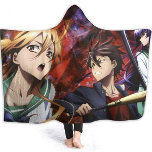 Highschool of the Dead Flannel Blanket - Throw Warm Fleece Hooded Blanket