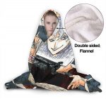 Highschool of the Dead Flannel Blanket - Throw Warm Fleece Hooded Blanket