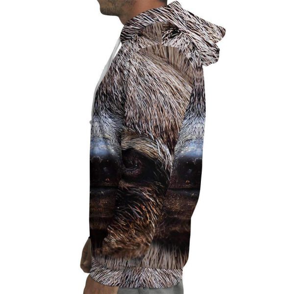 His-and-Hers Sleeves-Cute Long Flannel Plush Wearable Hooded Blanket