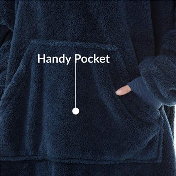 His-and-Hers Sleeves-Cute Thick Flannel Plush Wearable Blanket