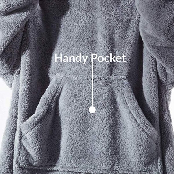 His-and-Hers Sleeves-Cute Thick Flannel Plush Wearable Blanket