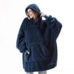 His-and-Hers Sleeves-Cute Thick Flannel Plush Wearable Blanket