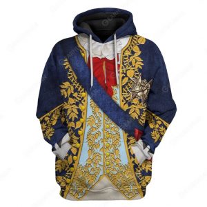 Historical Personage Louis XV 3D Printed Cosplay Hoodie