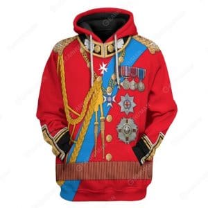 Historical Personage Prince Phillip 3D Printed Cosplay Hoodie