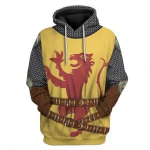 Historical Personage Robert the Bruce 3D Printed Cosplay Hoodie