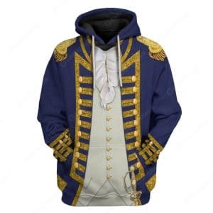 Historical Personage Uniforms of the U.S Navy 3D Printed Cosplay Hoodie