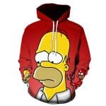 Homer Simpson and His Son 3D Printed Hoodies Sweatshirts