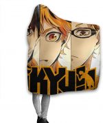 Hooded Blanket - Anime Haikyu! Passionate Volleyball Cartoon Blankets