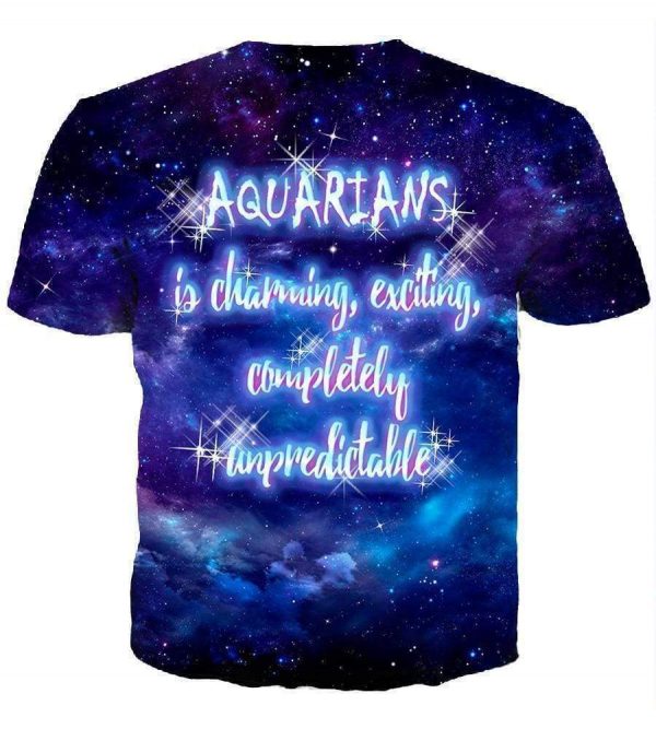 Horoscope Aquarius Hoodies - Pullover Black Hoodie