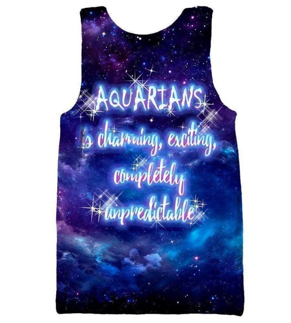 Horoscope Aquarius Hoodies - Pullover Black Hoodie