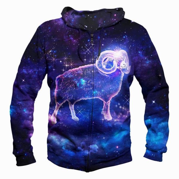 Horoscope Aries Hoodies - Pullover Black Hoodie