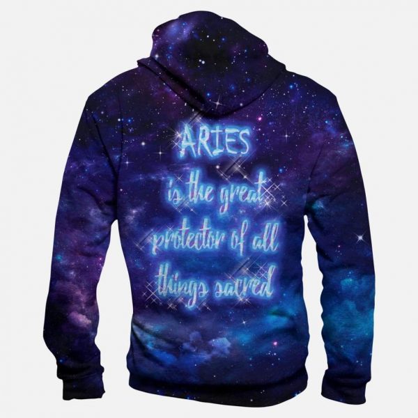 Horoscope Aries Hoodies - Pullover Black Hoodie