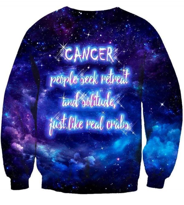 Horoscope Cancer Hoodies - Pullover Black Hoodie
