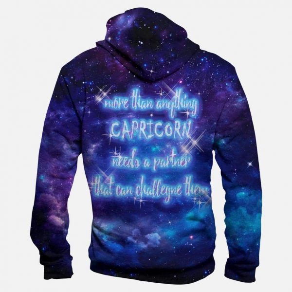 Horoscope Capricorn Hoodies - Pullover Black Hoodie