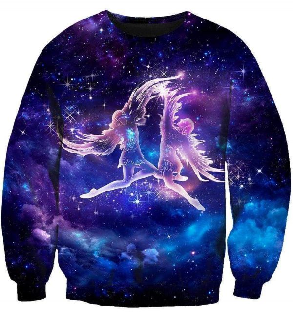 Horoscope Gemini Hoodies - Pullover Black Hoodie