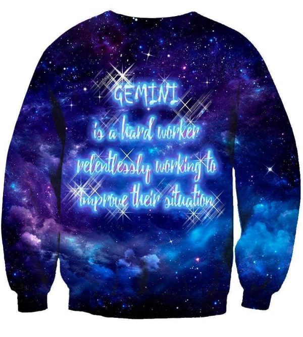 Horoscope Gemini Hoodies - Pullover Black Hoodie