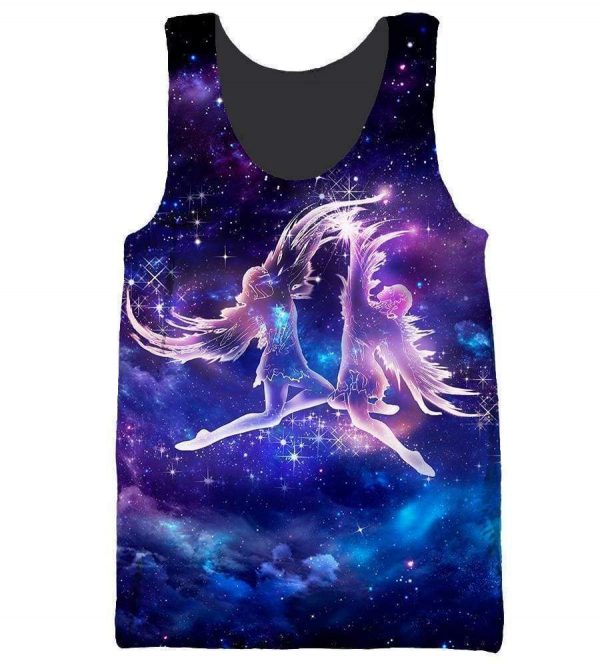 Horoscope Gemini Hoodies - Pullover Black Hoodie