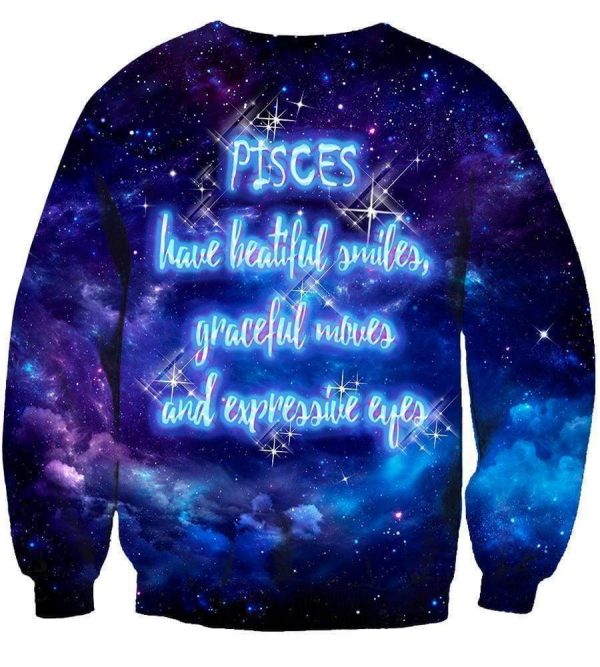 Horoscope Pisces Hoodies - Pullover Black Hoodie