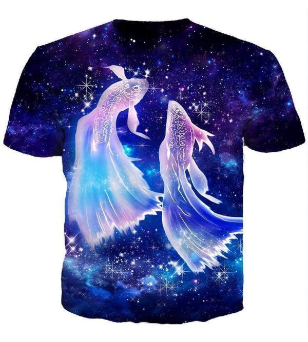 Horoscope Pisces Hoodies - Pullover Black Hoodie