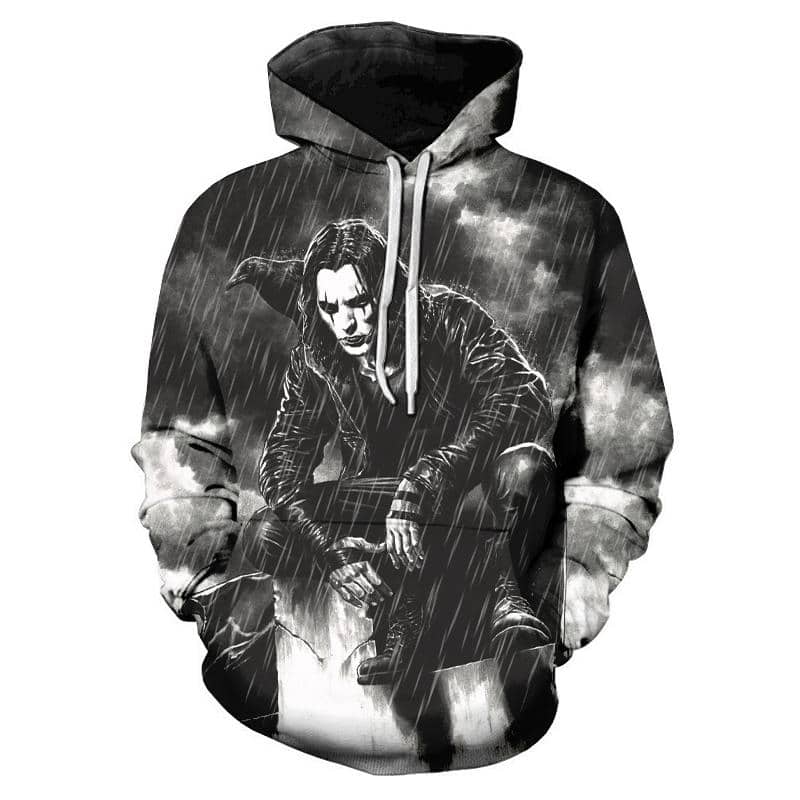 Horror Movie 3D Printed Pullover - The Crow Eric Draven Hoodies