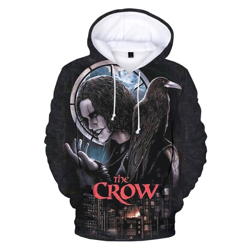 Horror Movie The Crow 3D Printed Hoodie Outwear