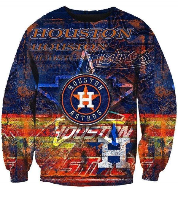 Houston Astros Hoodies - Pullover Black Hoodie