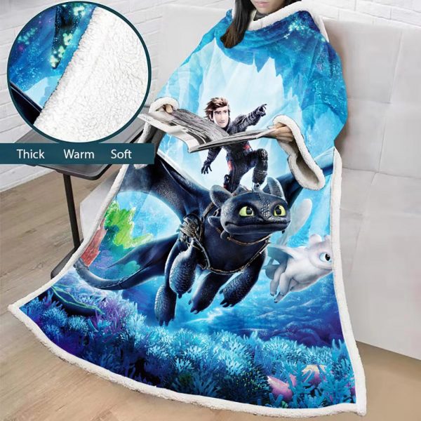 How to Train Your Dragon 3: The Hidden World Blanket -Blanket Robe With Sleeves